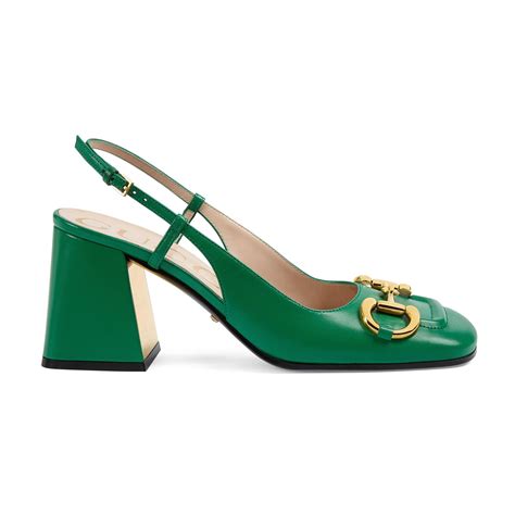 gucci mid heel slingback|Gucci slingbacks heels.